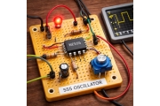 555 Осцилатор: рад, дијаграм кола, формула фреквенције и апликације
